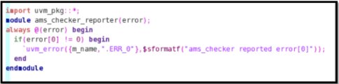 Figure 2: UVM error reporter